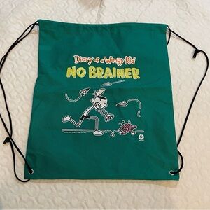 Diary of a Wimpy Kid No Brainer Drawstring Backpack Green Greg